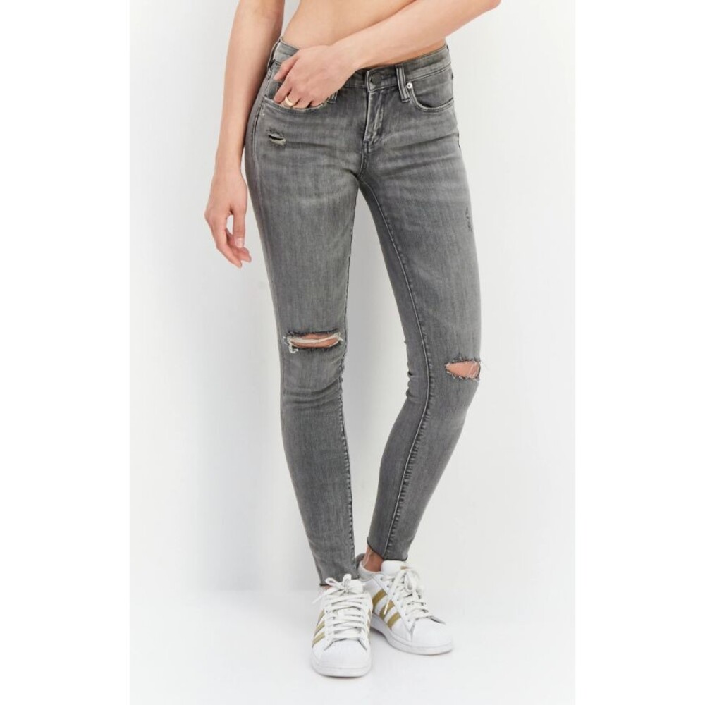 BLANKNYC The Great Jones Women's Gray Acid Wash Skinny Slim Distressed 29 NWT